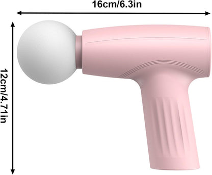 Mini Massage Gun, Portable Handheld Muscle Massager for Muscle Relaxation, Deep Tissue Percussion Small Massage Gun for Back, Neck, Shoulder and Leg Relaxation