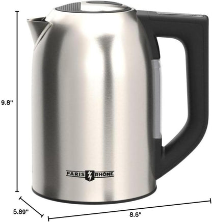 1.7L Electric Tea Kettle, 6 Precise Temperature Presets Stainless Steel Electric Kettle Temperature Control,1500W Fast Boiling Hot Water for Oolong & Green Tea with Strix Control