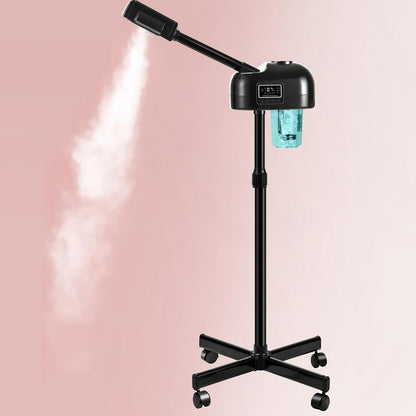 Professional Facial Steamer, Nano Ionic Hot Mist Spray, Stand Facial Steamer for Estheticians, Timer, Vaporizador Face Steamer for Deep Cleansing & Hydration, Home Salon SPA