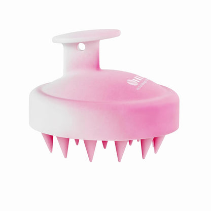 HEETA Scalp Massager Hair Growth, Soft Silicone Scalp Scrubber Shampoo Brush for Exfoliation, Dandruff Removal Head Massage Stress Relax, Wet & Dry Use for Thick Thin Curly Hair Care, Black