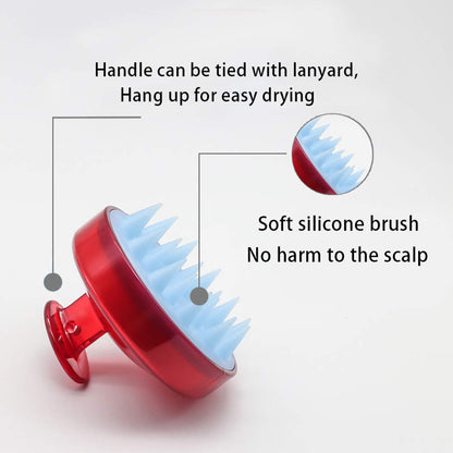 INVODA Scalp Massager Shampoo Brush Soft Silicone Bristles for Dandruff Removal & Hair Growth, Waterproof Wet/Dry Use, Men, Women & Pets