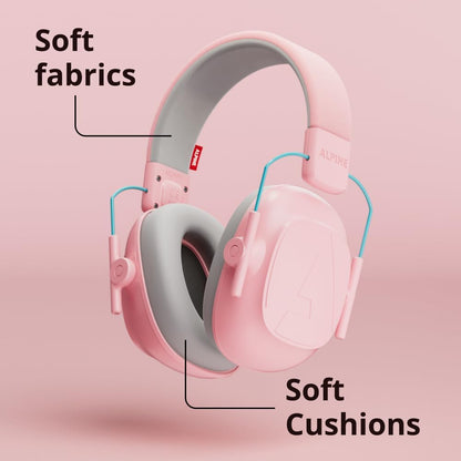Alpine Muffy Kids - Hearing Protection - CE & ANSI Certified - Adjustable for Ages 3-16 years - Noise Cancelling Headphones - 25dB Sound Reduction Ideal for Protection and Concentration Aid – Black