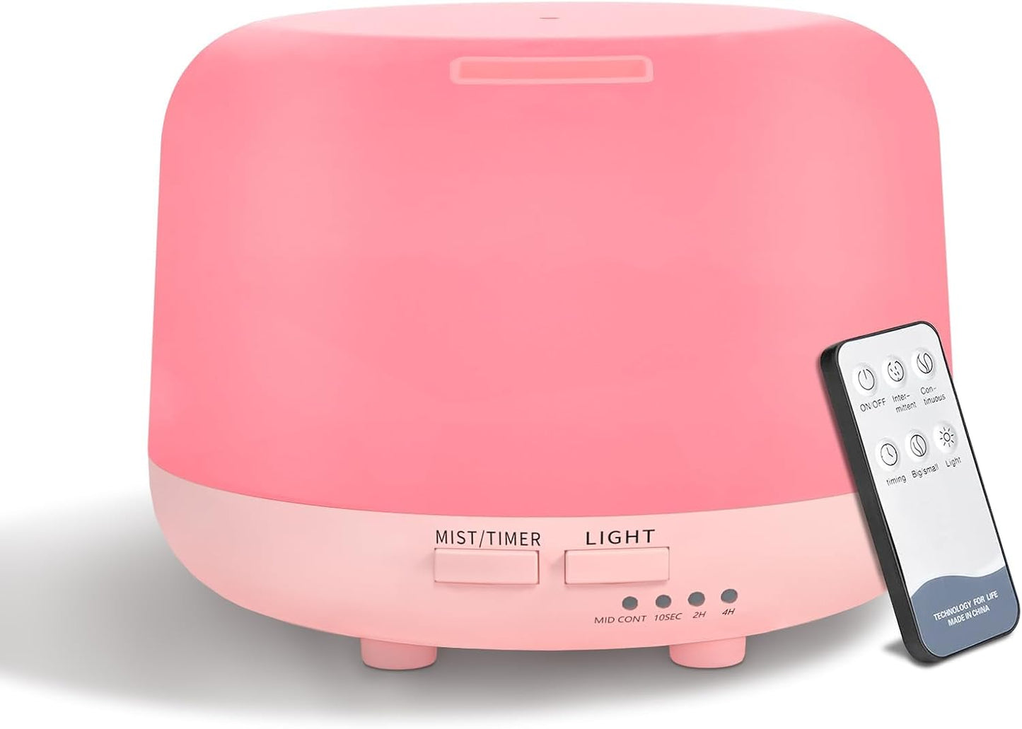 300ML Essential Oil Diffuser, Remote Control Ultrasonic Aromatherapy Oil Diffusers Cool Mist Humidifier, Waterless Auto-Off and 7 LED Light Colors for Bedroom, Yoga, SPA, Baby