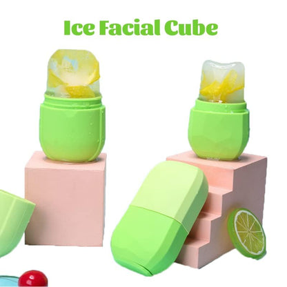 Ice Roller for Face and Eye, Ice Face Roller, Aesthetic Skin Care Tools Gifts for Women Cute Preppy Stuff,Silicone Ice Mold for Beauty(Pink)