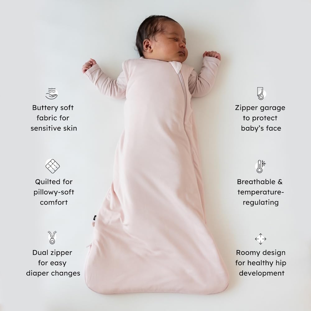 KYTE BABY Sleep Bag 1.0 TOG, Rayon Made From Bamboo Wearable Blanket, Dual Zipper For Infants And Toddlers Nursery Essentials