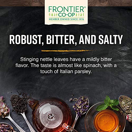 Frontier Co-op Organic Stinging Nettle Leaf, Resealable Bag, Cut & Sifted, Ideal for Making Nettle Tea, Kosher | 0.99 Ounce (Pack of 1)