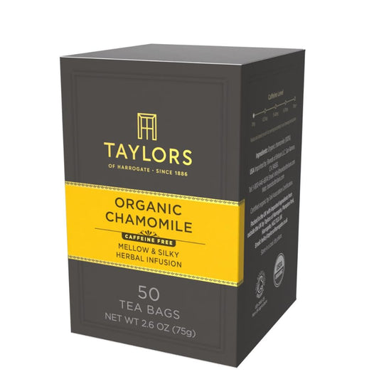 Taylors of Harrogate Organic Chamomile Herbal Tea, 50ct (Pack of 1)