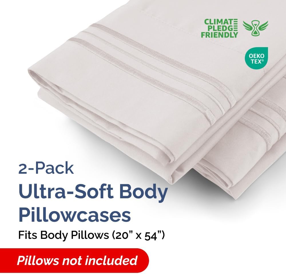 Standard Pillow Cases Set of 10 - Ultra Soft Hotel Quality Pillowcase Covers - Comfy, Cozy & Wrinkle Free - Shrink, Stain and Fade Resistant - Machine Washable Pillow Protectors - 10 Pcs Set - White - Colors A