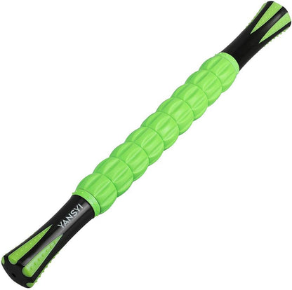 YANSYI Professional 9-Roller Deep Tissue Massage Stick - Portable Muscle Recovery Roller for Athletes, Relieves Post-Workout Soreness & Leg/Back Pain - Portable Physio Tool (Blue 1)