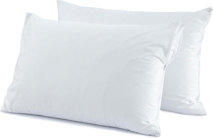 Dreamology Pillow Protectors with Zipper Queen Size,2 Pack,Bed Bug Proof