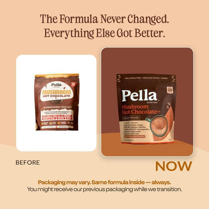 Pella Nutrition Instant Mushroom Spiced Chai Latte for Relaxation - 20 Cups