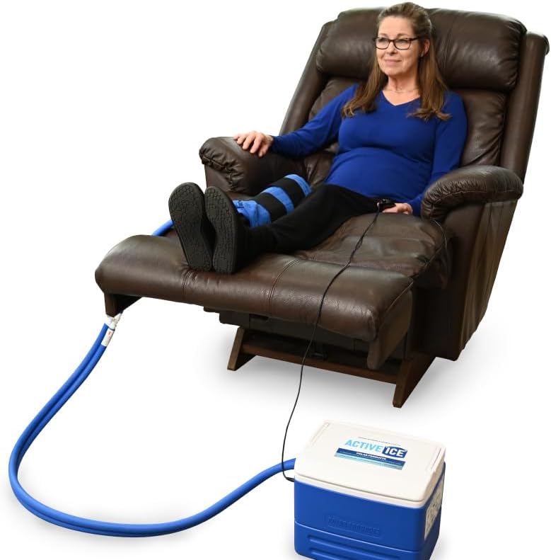 Polar Active Ice 3.0 Cold Therapy Ice Machine System with Programmable Timer, Shoulder Compression Pad, Lightweight 9 Quart Cooler Freeze Kit, Quiet Pump, Strong Cryotherapy Pain Relief Treatment