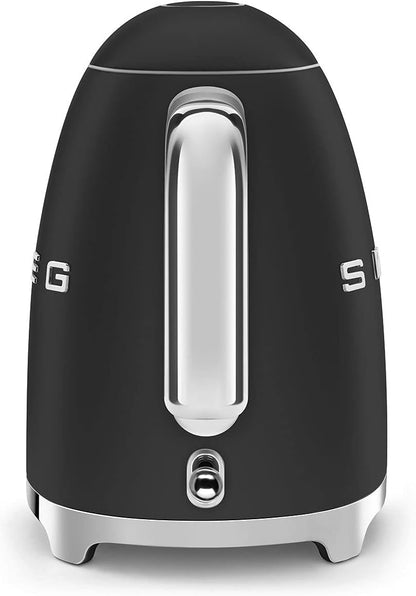 SMEG KLF03 Electric Kettle 1.7L (7 Cup), Retro Hot Water Boiler for Tea & Coffee, Fast Boiling, Auto Shut-Off, Soft Open Lid, 360° Swivel Base Countertop Kettle – Matte Champagne