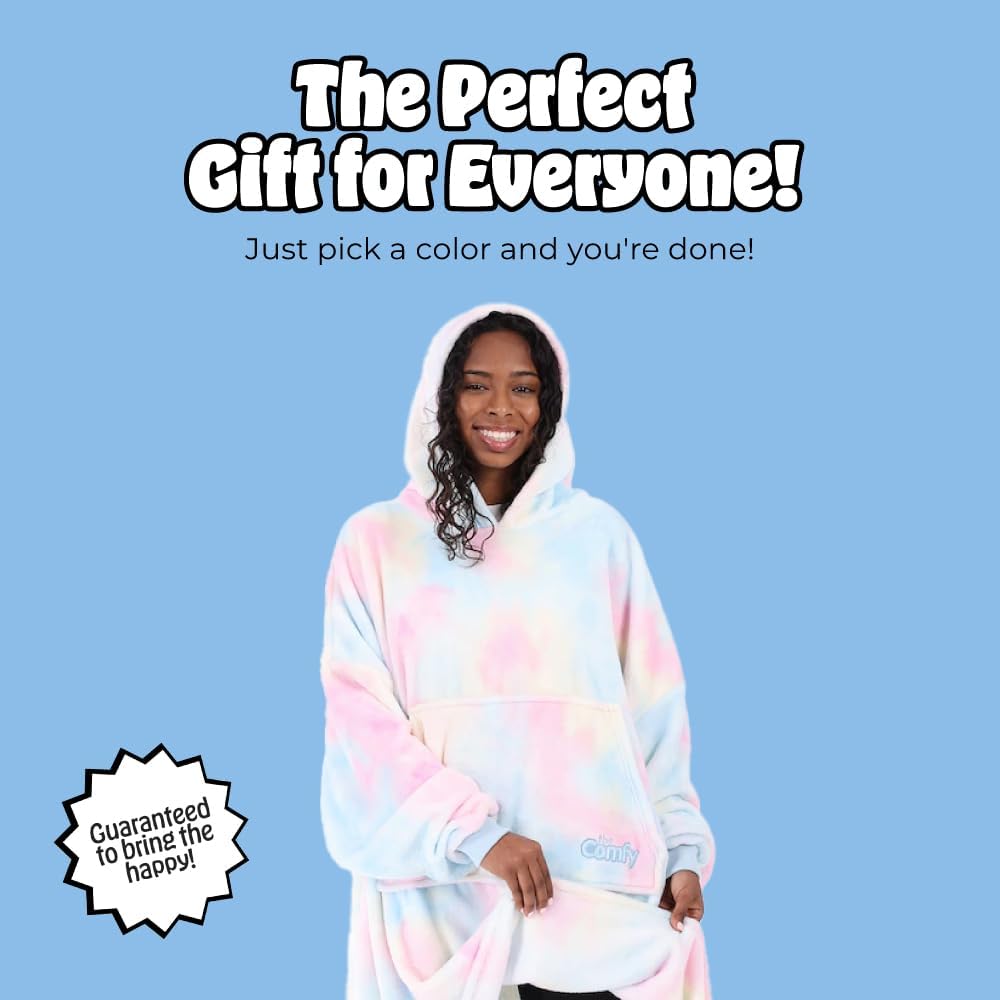 THE COMFY Dream | From Shark Tank | Patented | No Sherpa | Light Wearable Blanket Hoodie | Gift for Women & Men | One Size