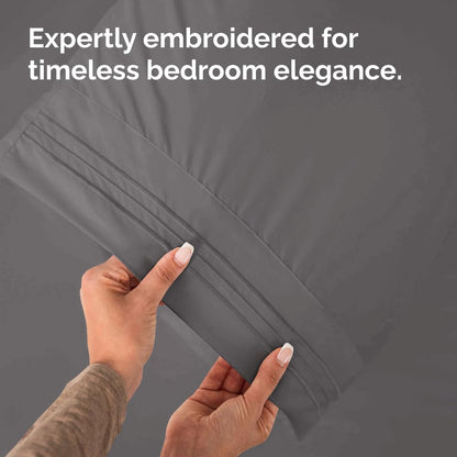 Standard Pillow Cases Set of 10 - Ultra Soft Hotel Quality Pillowcase Covers - Comfy, Cozy & Wrinkle Free - Shrink, Stain and Fade Resistant - Machine Washable Pillow Protectors - 10 Pcs Set - White - Colors B