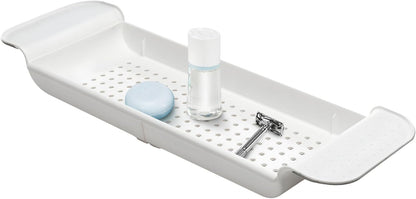 madesmart Expandable Bath Tray, White