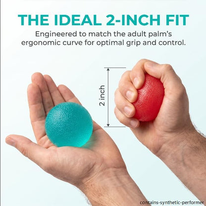 Stress Balls for Adult, Resistance Levels Hand Exercisers for Strength, Hand Strengthening Devices,Squeeze Balls for Hand Therapy,Exercise Squeeze Squishy Wrist Ball, Grip Strength Trainer