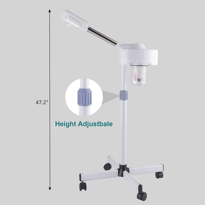 Winado 2 in 1 Facial Steamer with 5X Magnification Light, Deep Cleaning