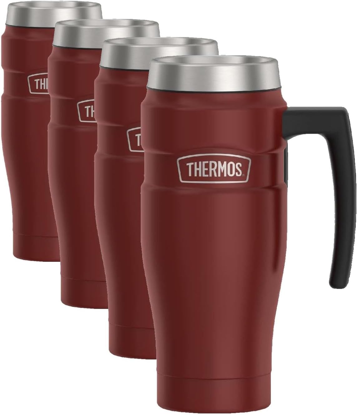THERMOS Stainless King Vacuum-Insulated Travel Tumbler, 16 Ounce, Matte Steel