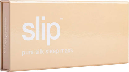 slip Pure Silk Sleep Mask - 100% Mulberry Silk, Ultra Soft & Comfortable, Blocks Light for Restful Sleep| Adjustable Strap for Perfect Fit, Gentle on Skin & Hair (Black - 1 Count Pack of 1)