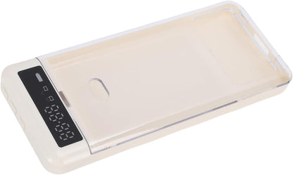 GOTOTOP Cell Phone Lock Box, Timer Transparent Container (Blue)