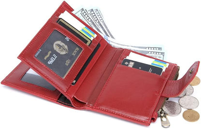 Anti-Lost Bluetooth Wallet Tracker Finder, Slim Trifold Cowhide Mens Wallet with ID Window Credit Card Holder Pocket (Coffee2-OLD)