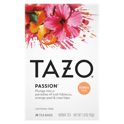 TAZO Organic Tea Variety Pack for Daily Wellness and Tea Enjoyment, Earl Grey Black Tea, Chai Black Tea, Zen Green Tea, Green Ginger Tea, Refresh Mint and Passion Herbal Tea (Variety Pack)