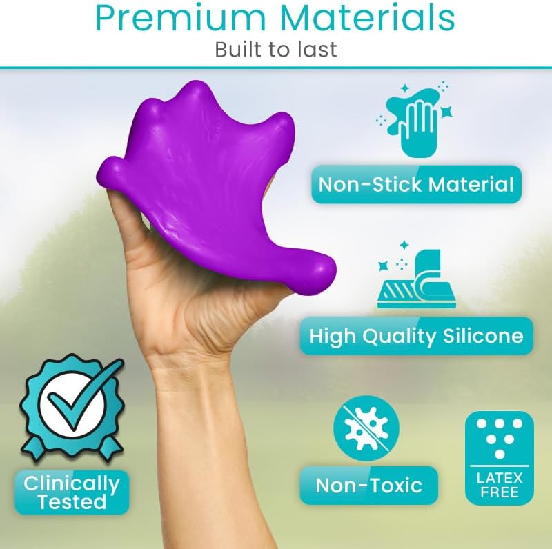 Vive Therapy Putty for Adults, for Hand (2 Pack) - Occupational Sensory Stress Relief Tools - for Physical Exercise, Finger Pain, Grip Strength, Rehab, Arthritis, Forearms, Fidgeting, Motor Skills