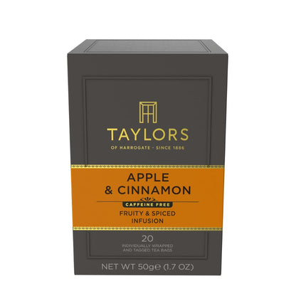 Taylors of Harrogate Apple & Cinnamon Herbal Tea, 20ct (Pack of 1)