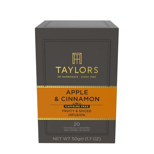 Taylors of Harrogate Apple & Cinnamon Herbal Tea, 20ct (Pack of 1)