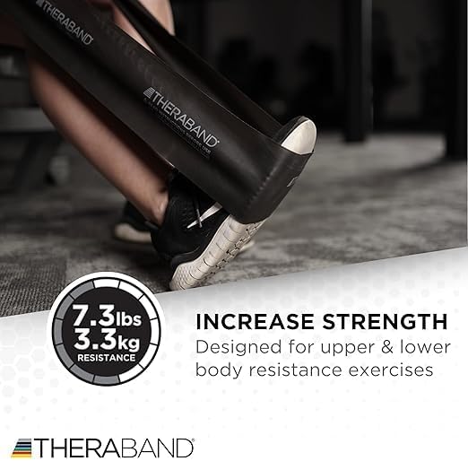 THERABAND Resistance Bands Set, Professional Non-Latex Elastic Band
