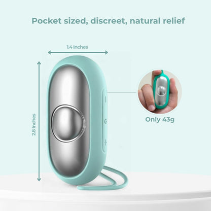 Glowco CalmCarry Sleep Aid Device – Handheld Microcurrent Relaxation Tool, Supports Calm, Focus & Gentle Relief, USB Rechargeable, Portable Wellness Device for Adults & Kids | Gray Calm Carry