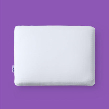 Purple DreamLayer Pillow - Standard Size - Cooling Memory Foam Alternative Neck Pillow, Soft Contour-Hugging GelFlex Grid and MicroAir Foam, Adjustable Loft, Pressure-Relieving Support