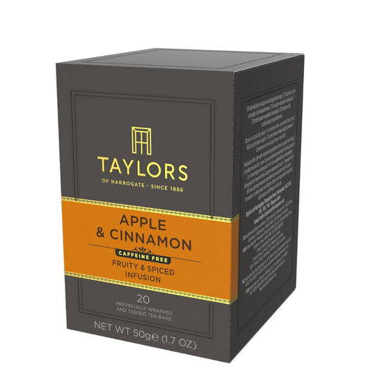 Taylors of Harrogate Apple & Cinnamon Herbal Tea, 20ct (Pack of 1)