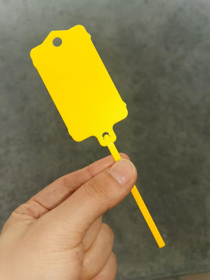 100pcs Reusable Blank Plastic Tags Ties Key Tags 1.45"*2.48" Serrated Tension Sealing Strap with Large Label Plastic Tie Mark Label Waterproof Hang Sign Write on Tag (White, 100pcs)