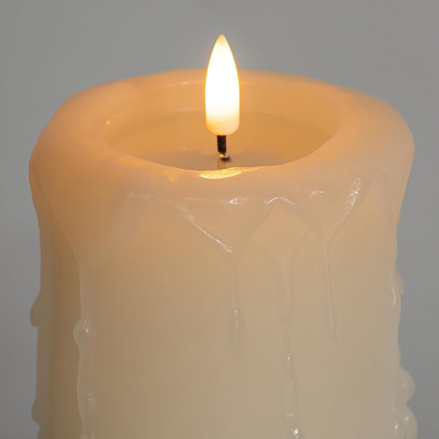 ANGELLOONG Flickering Flameless Candles, Realistic Battery Operated Candles with Remote and Timer, Set of 3 LED Candles for Fall Room Home Wedding Decor Centerpieces Table Party Christmas Decorations