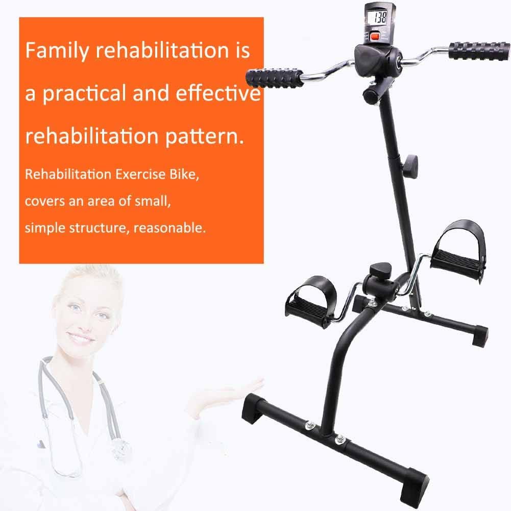 Pedal Exerciser Bike Hand Arm Leg and Knee Peddler Adjustable Fitness Equipment for Seniors, Elderly Home Pedal Exercise Bike for Total Body, with Gift Box