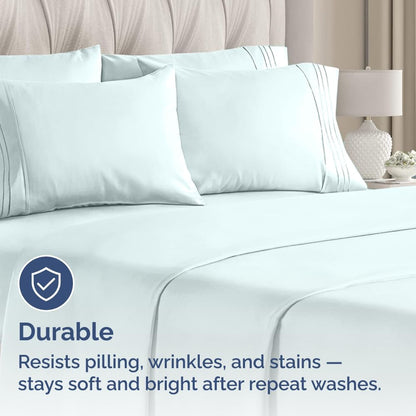 Standard Pillow Cases Set of 10 - Ultra Soft Hotel Quality Pillowcase Covers - Comfy, Cozy & Wrinkle Free - Shrink, Stain and Fade Resistant - Machine Washable Pillow Protectors - 10 Pcs Set - White - Colors A