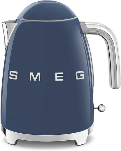 SMEG KLF03 Electric Kettle 1.7L (7 Cup), Retro Hot Water Boiler for Tea & Coffee, Fast Boiling, Auto Shut-Off, Soft Open Lid, 360° Swivel Base Countertop Kettle – Matte Champagne
