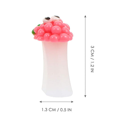Uonlytech Nail Art 32pcs Silicone Toe Separators Flower Toe Separator Toe Nail Separators Toes Dividers Pedicures Nail Art Tools Pedicure Spacers for Nail Salon Toes Dividers