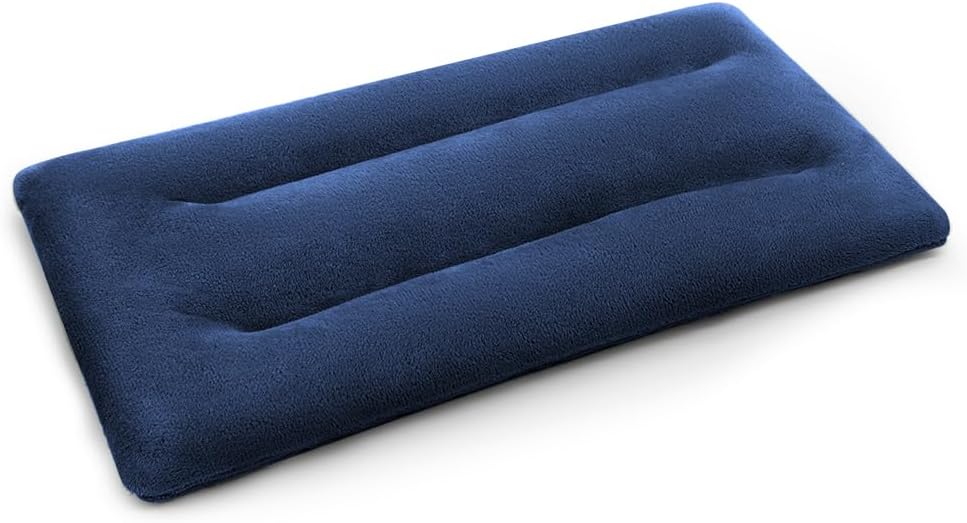 MORLIDEN Neck Heating Pad Microwavable for Shoulders, Warmer Wrap Microwave Heating Pad for Neck and Shoulders for Pain Relief (Navy Blue)