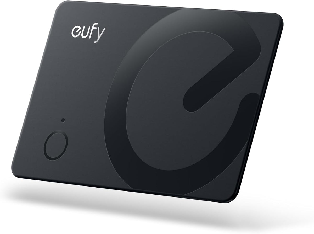 eufy SmartTrack Card E40, Works with iPhone iOS or Android, 1.7 mm Ultra-Thin, Wireless Charging, 80 dB Loud Alarm, Water-Resistant, Perfect for Wallets and Passports