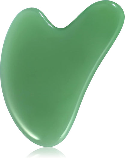 rosenice Gua Sha Facial Tools Guasha Tool Gua Sha Jade Stone Manual Massage Sticks for Jawline Sculpting and Puffiness Reducing for Face Body Tensions Reduce Festive Gifts