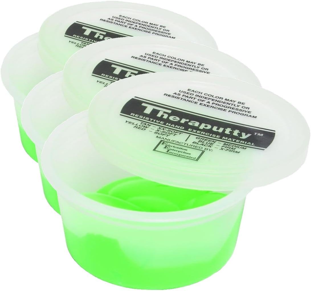 CanDo TheraPutty Standard Hand Exercise Putty for Rehabilitation, Exercises, Hand Therapy, Occupational Therapy, Hand Strengthening, Improve Motor Skills, Stress Relief