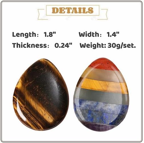 YATOJUZI Thumb Worry Stones for Anxiety Stress Relief Items Healing Crystals Natural Amethyst Rose Quartz Crystal Palm Pocket Stone Gemstones Meditation Reiki Spiritual Gifts for Women Men 2PCS
