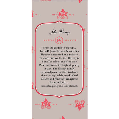 Harney & Sons Premium Tea, Organic Rooibos Herbal Tea, Individually Wrapped Tea Bags, 20/box