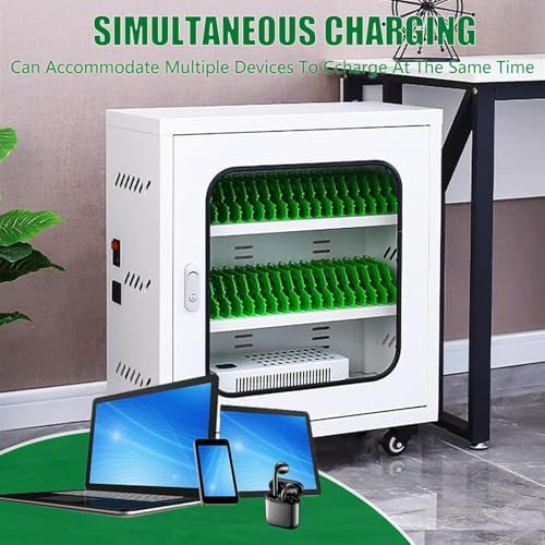 Wall-Mounted Phone Charging Station, 12-Slot Mobile Storage Cabinet for Students & Employees, Portable Organizer for Tourists, Space-Saving Phone Holder (White)