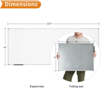 VIZ-PRO Magnetic Dry Erase Board, 36 X 24 Inches, Silver Aluminium Frame