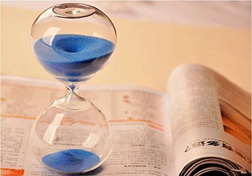 Graces Dawn Super Beautiful Transparent Glass Hourglass Sand Timer 60 Minutes with (Black)