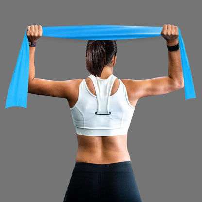 A AZURELIFE Professional Individual Exercise Resistance Bands, Single 5, 6,7 Ft or 8 Yards Elastic Bands, Non-Latex Stretch Bands for PT, Yoga, Pilates, Rehab, at-Home or The Gym Workouts